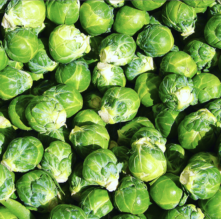 A picture of brussel sprouts