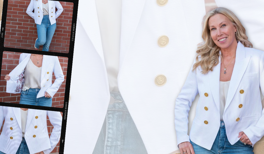 Spring White Outfit Ideas: Effortless Chic with a Blazer & Denim
