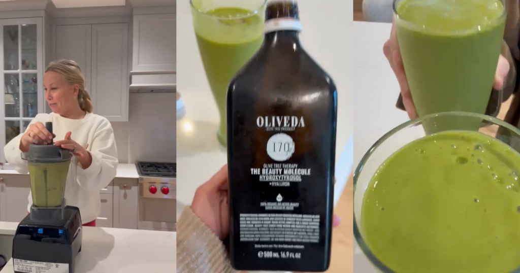 wellness smoothie with Oliveda