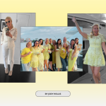 butter yellow themed birthday party with friends