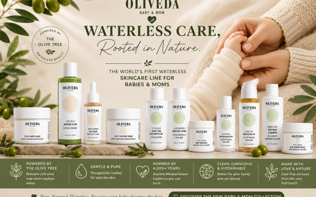 Meet the Future of Family Skincare: Oliveda’s Revolutionary Waterless Collection for Babies & Moms