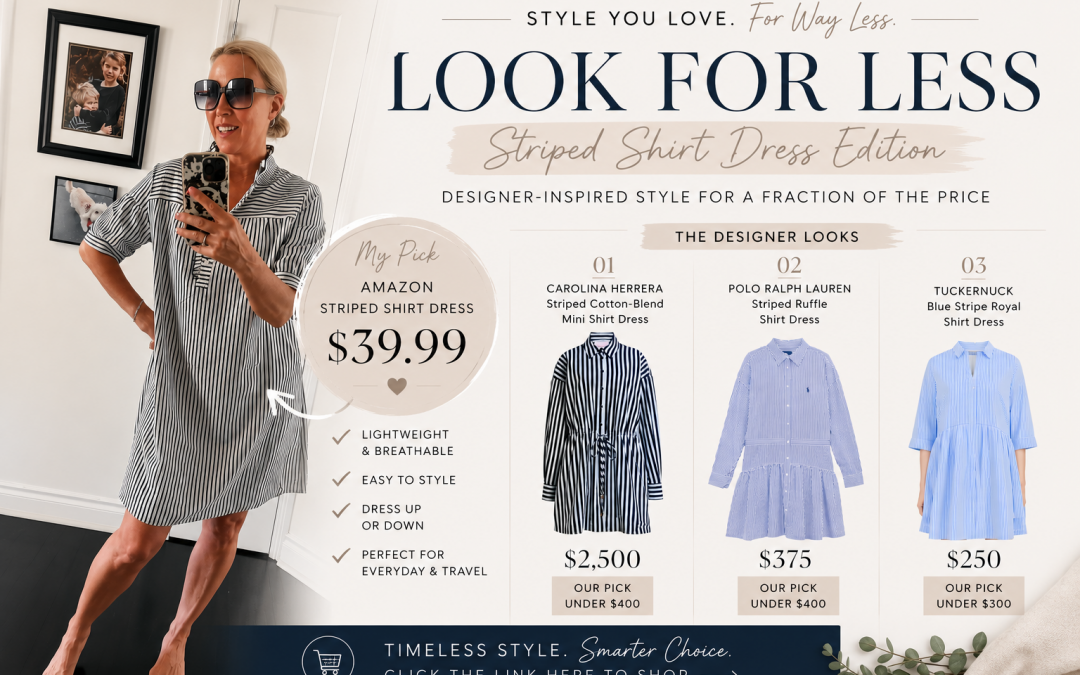 Look for Less: Amazon Striped Shirt Dress Under $40