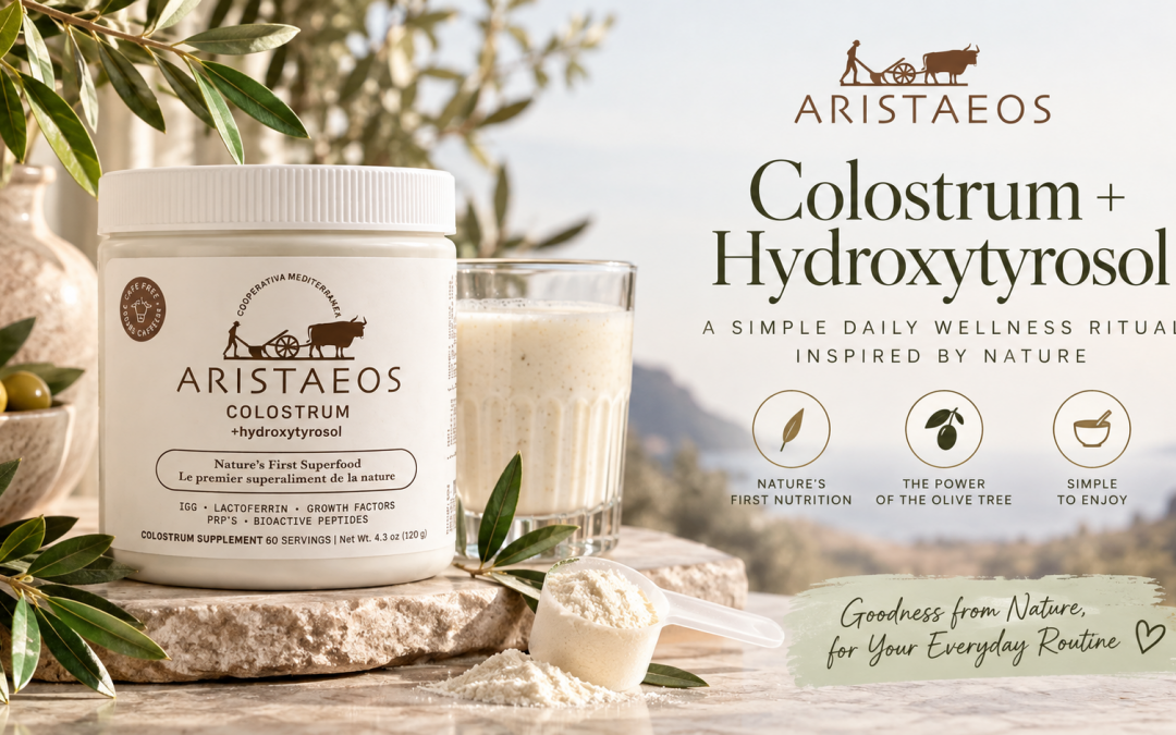 ARISTAEOS Colostrum + Hydroxytyrosol: A Simple Daily Wellness Ritual Inspired by Nature